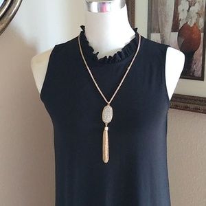 👗Analee Hope Sleeveless Black Ruffle Dress